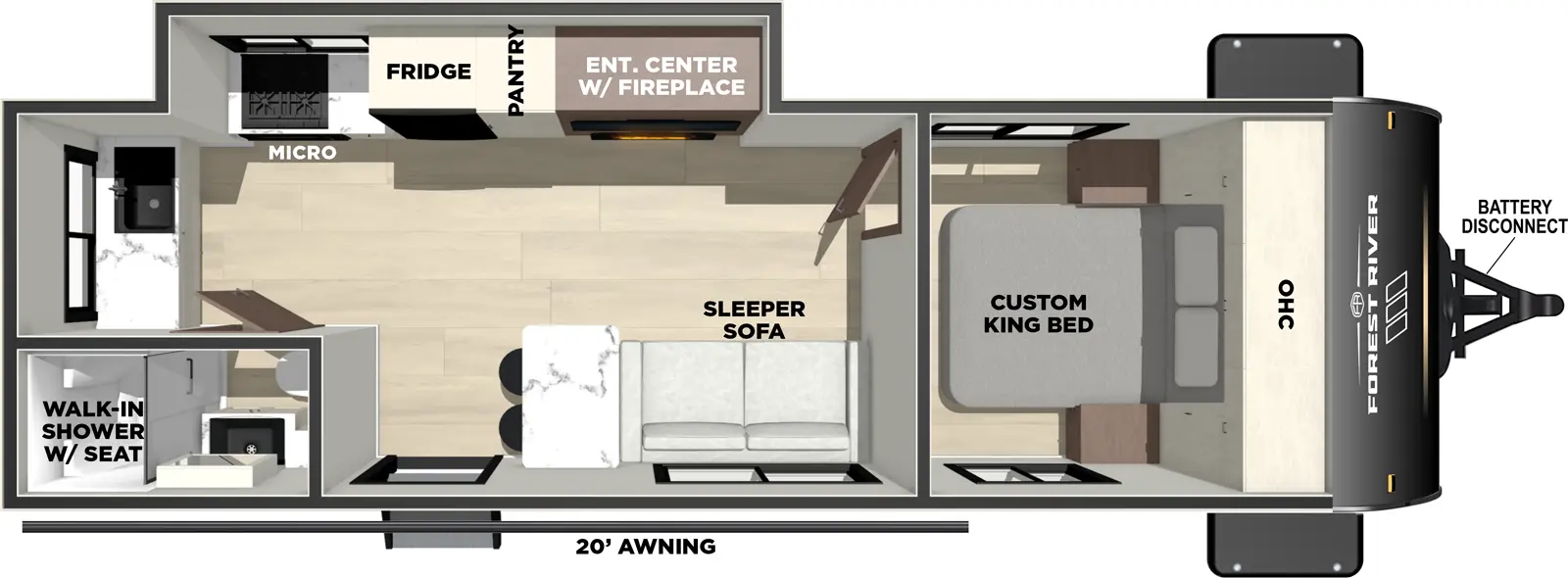 Vibe 2500CK Floorplan